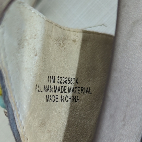 Cato Embellished Brown Sandals Women's Beaded Casual Seashell Flat - Picture 9 of 9